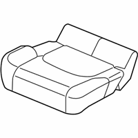 OEM 2011 Nissan Pathfinder Cushion Assembly - Front Seat - 87300-9CA7A