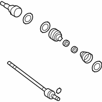 OEM 2010 Ford Edge Axle Assembly - 7T4Z-4K138-A