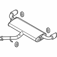 OEM Hyundai Elantra GT Rear Muffler Assembly - 28710-G3310