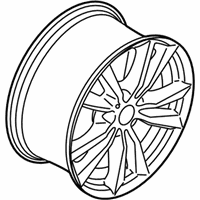 OEM 2015 BMW X5 Light Alloy Disc Wheel Reflexsilber - 36-11-6-853-952