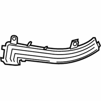 OEM 2013 BMW ActiveHybrid 3 Auxiliary Turn Indicator, Mirror, Left - 63-13-7-280-771