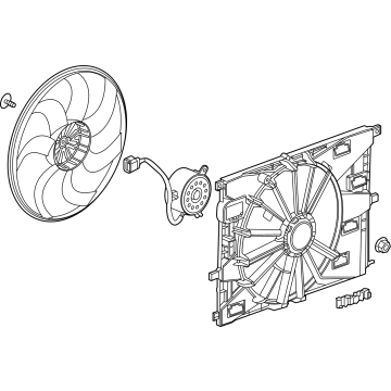 OEM 2022 Chevrolet Trailblazer Fan Module - 60002452