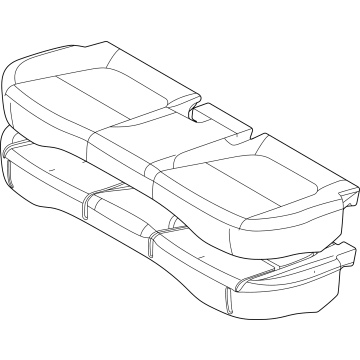 OEM 2022 Kia Seltos CUSHION ASSY-RR SEAT - 89100Q5000A7B