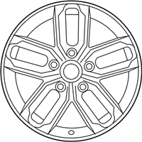 OEM 2014 Kia Optima Wheel Assembly-Aluminum - 529102T570