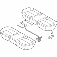 OEM 2015 Kia Soul EV Cushion Assembly-Rear Seat - 89100E4000ASK