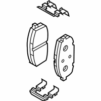 OEM 2018 Hyundai Elantra GT Front Disc Brake Pad Kit - 58101-G3A10