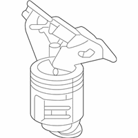 OEM 2009 Kia Optima Exhaust Manifold Catalytic Assembly, Right - 285103E046