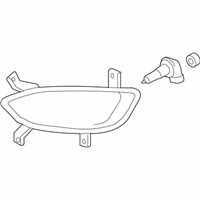 OEM Kia Rio Front Fog Lamp Assembly, Right - 922021W010