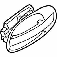 OEM 2007 BMW Alpina B7 Rear Left Door Handle - 51-22-7-191-907
