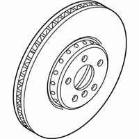 OEM BMW 840i Brake Disc, Lightweight, Ventilated, Right - 34-10-6-887-398