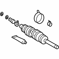 OEM 2002 Toyota Tacoma Shaft Assembly, Front Drive Outboard Joint, Left - 43460-09101