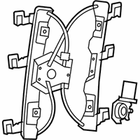 OEM 2009 Ford Explorer Sport Trac Window Regulator - AL2Z7823201B