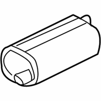 OEM GMC Sierra 1500 Classic Exhaust Muffler Assembly (W/ Exhaust Pipe & Tail Pipe) - 25862737
