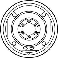OEM 2013 Toyota Tacoma Wheel, Spare - 42611-04140