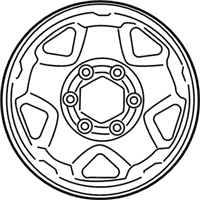 OEM 2021 Toyota Tacoma Wheel, Steel - 42601-AD041