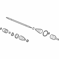 OEM Honda CR-V Shaft Assembly R Drive - 44305-T1W-A01