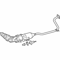 OEM 2014 Toyota Prius Plug-In Front Pipe - 17410-37330