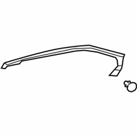 OEM 2021 Lexus UX250h WEATHERSTRIP, RR Doo - 67887-76020