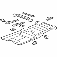 OEM 2009 Acura MDX Panel Sub Complete, Floor - 65200-STX-A01ZZ