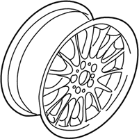 OEM 2004 BMW 325xi Light Alloy Rim - 36-11-1-095-341