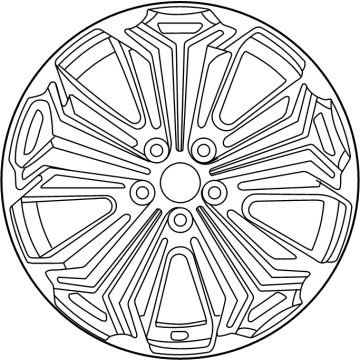 OEM 2021 Toyota RAV4 Prime Wheel, Alloy - 42611-42590