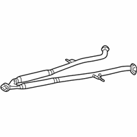 OEM 2004 Lexus GS300 Exhaust Center Pipe Assembly - 17420-46520