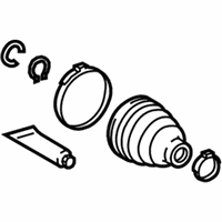 OEM Lexus RX350 Boot Kit, Rear Drive Shaft, Inboard Joint - 04439-48040
