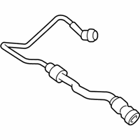 OEM BMW 750i xDrive Engine Coolant Overflow Hose Left - 17-12-7-619-700