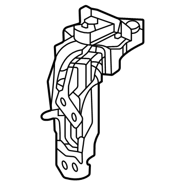 OEM 2022 Toyota Sienna Rear Mount Bracket - 12303-F0140