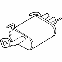 OEM 2001 Nissan Sentra Exhaust, Main Muffler Assembly - 20100-4M820