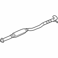 OEM 2007 Saturn Vue Exhaust Resonator ASSEMBLY (W/ Exhaust Pipe) - 15907346