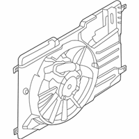 OEM Ford Maverick MOTOR AND FAN ASY - ENGINE COO - LX6Z-8C607-B