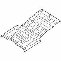 OEM Lincoln Rear Floor Pan - 9L1Z-7811215-A