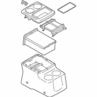 OEM 2015 Nissan Quest Console Floor BRN - 96910-1JN0A