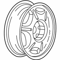OEM 2003 Buick Century Wheel Rim Assembly-16X6.5 *Chrome - 9592587