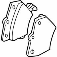 OEM Pontiac Vibe Pad Kit, Rear Disc Brake - 19205632