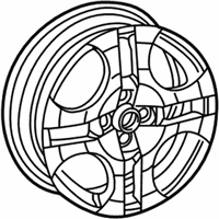 OEM Saturn Ion Wheel Rim Assembly, 16X6 - 9595599