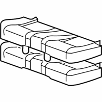 OEM Chevrolet Malibu Cushion Asm-Rear Seat *Dark Titanium - 15922974