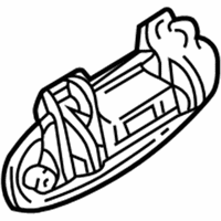 OEM 2004 Nissan Altima Rear Door Outside Handle Assembly, Left - 82607-8J007