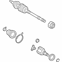 OEM 2013 Toyota Yaris Axle Assembly - 43410-52211