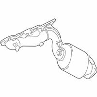 OEM 2009 Lexus LS460 Exhaust Manifold Sub-Assembly, Left - 17105-38050