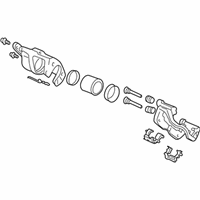 OEM Acura RL Caliper Sub-Assembly, Left Front (Reman) - 45019-SZ3-A01RM