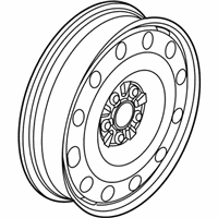 OEM Ford Police Interceptor Utility Wheel, Alloy - DA5Z-1007-C