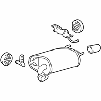 OEM 2013 Toyota Camry Rear Muffler - 17430-0V040