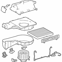 OEM 2005 Hyundai Tiburon Blower Unit - 97108-2C150