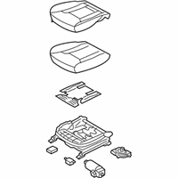 OEM 2017 Hyundai Azera Cushion Assembly-Front Seat, Passenger - 88201-3V535-XBC