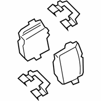 OEM 2021 BMW 745e xDrive REPAIR KIT, BRAKE PADS ASBES - 34-21-6-890-353