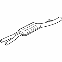 OEM 2006 BMW 525i Center Muffler - 18-30-7-541-476