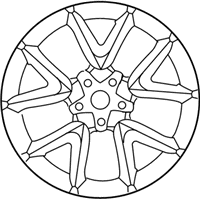 OEM 2009 Nissan Maxima Aluminum Wheel (19IN Silver) - 40300-9N02D