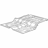 OEM 2018 Jeep Wrangler JK Pan-Rear Floor - 68263396AA